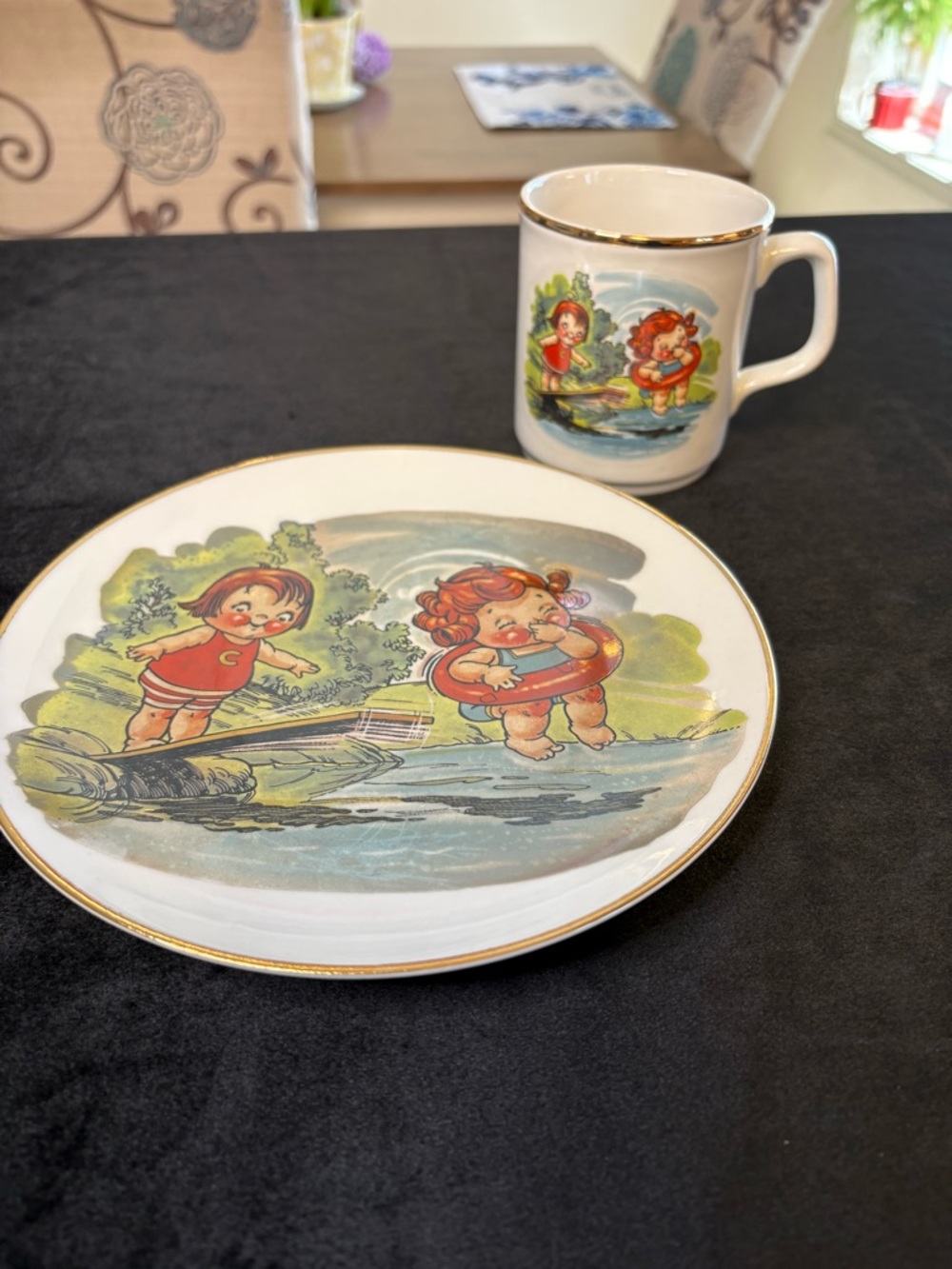 The Campbells Kid Collection “ Kids At Play” Mug & Dish